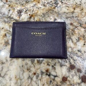 Coach plum color Card Holder